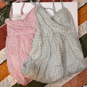 TWO Abercrombie & Fitch Plaid Dress